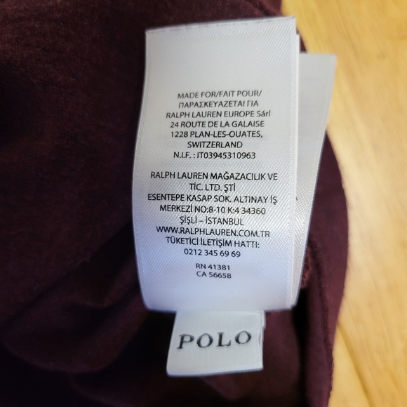 Ralph Lauren Polo Maroon Tee Shirt Large - Picture 5 of 5